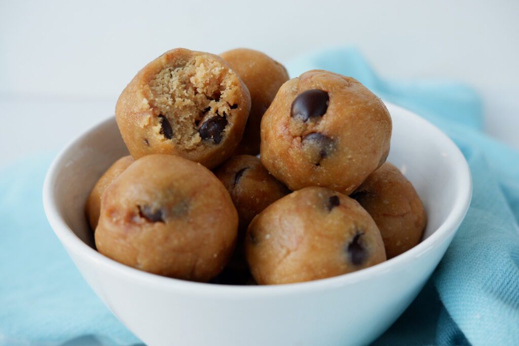 Vegan pindakaas cookie dough