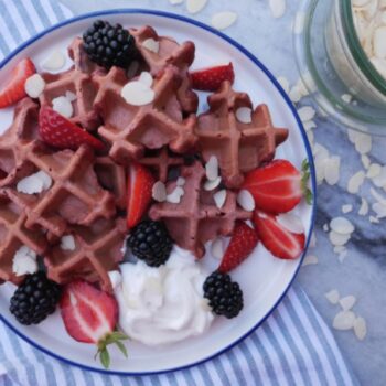 Roze mini wafeltjes