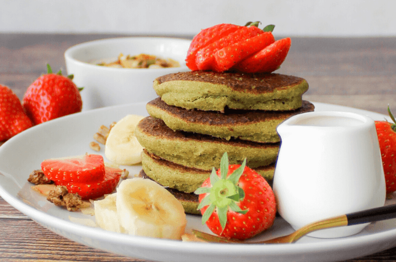 Vegan spinazie pancakes