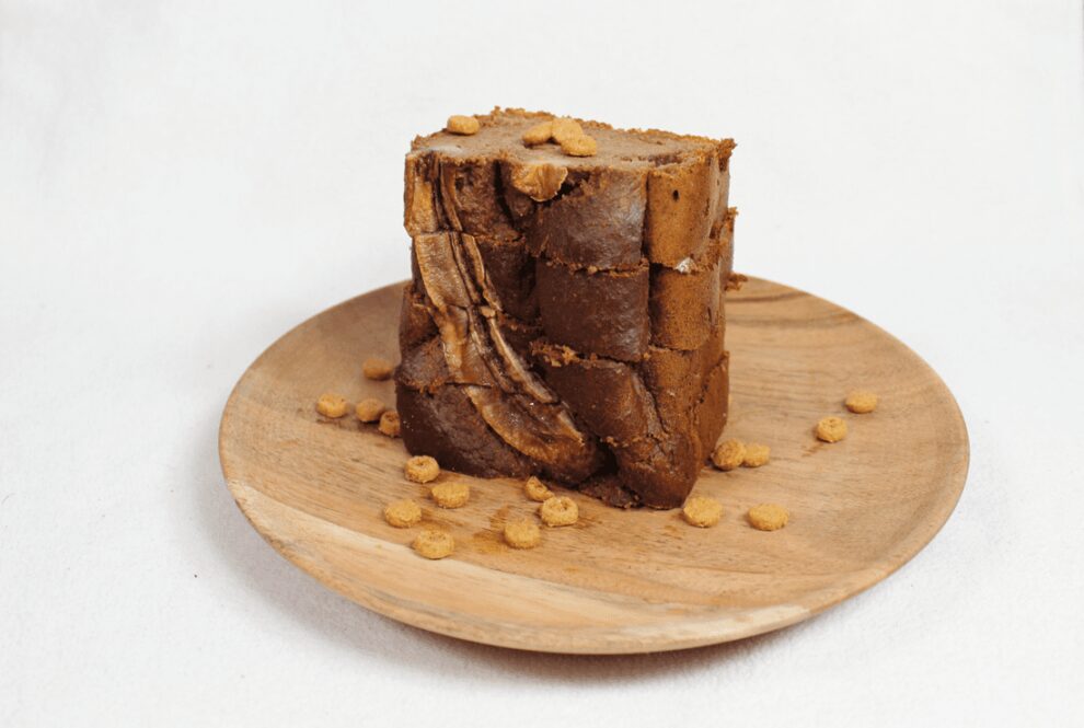 Bananenbrood met mini speculaasjes