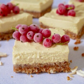 Gezonde kokos-cashew cheesecake