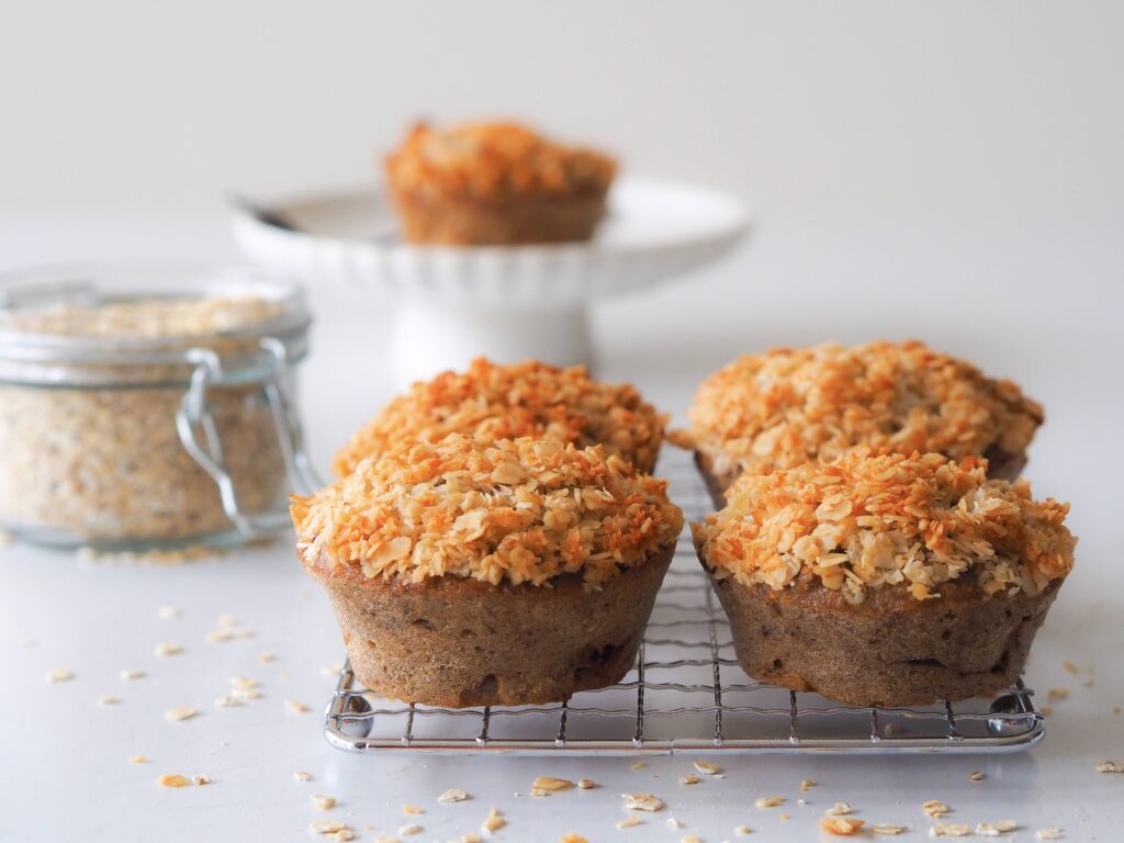 Appel kruimel muffins