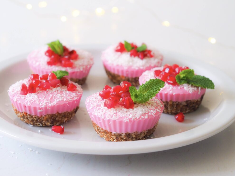 Roze no-bake cupcakes