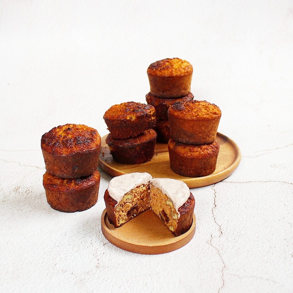 Eiwitrijke carrotcake muffins