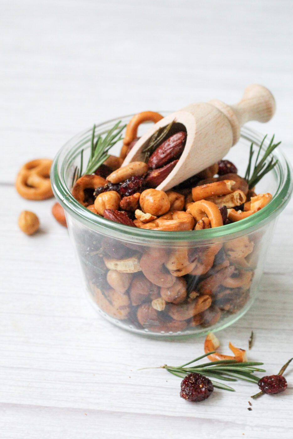 Geroosterde noten snack mix