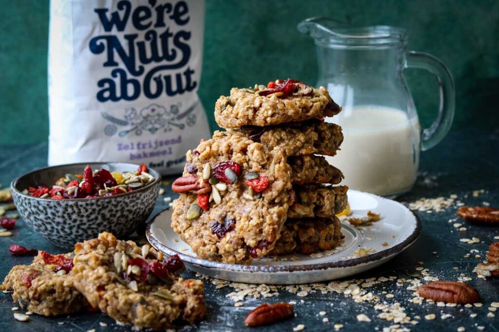 Haverkoeken met rozijnen en cranberry’s