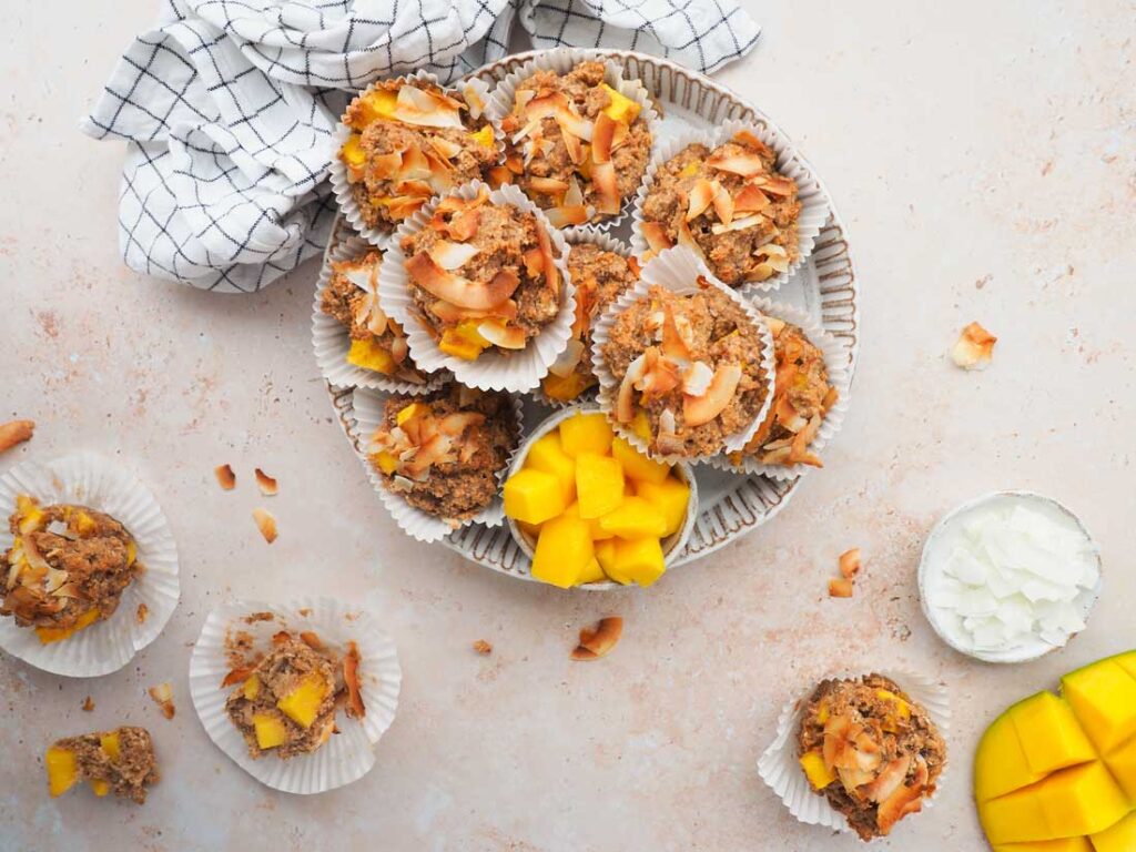 Mango kokos muffins