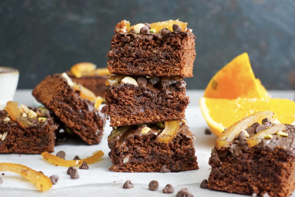 Glutenvrije brownies met sinaasappel