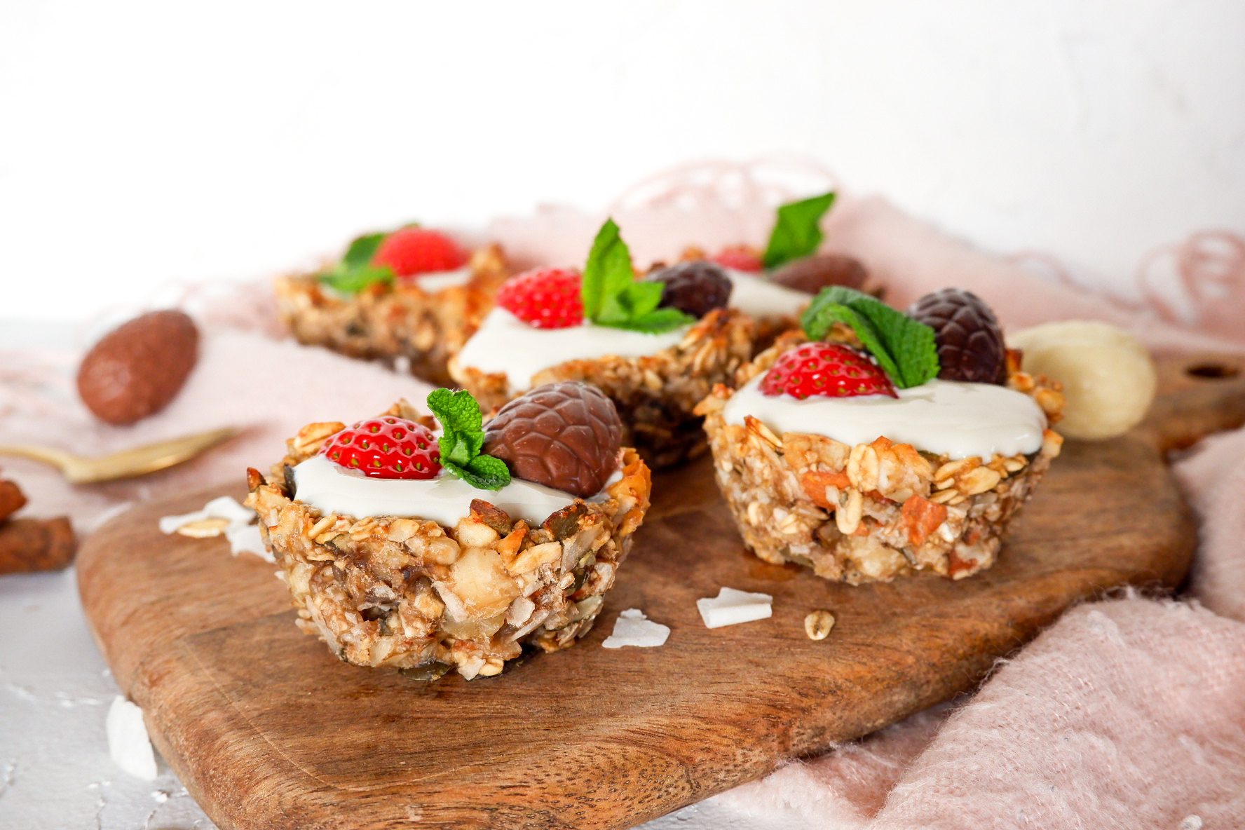 Granola cups met yoghurt recept De