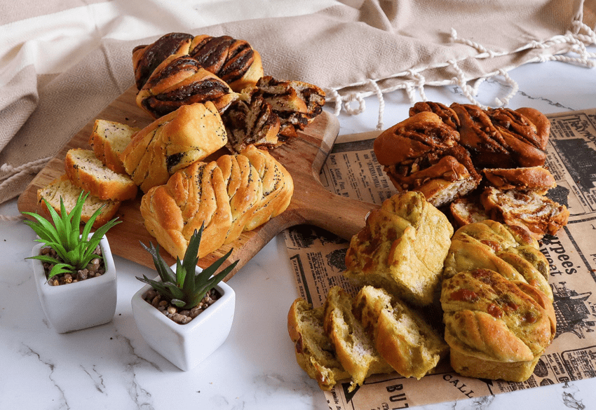 Mini babka's op de borrelplank