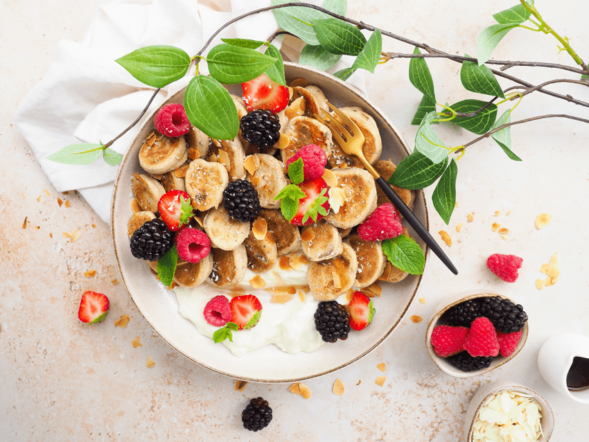 Mini bananen pannenkoekjes