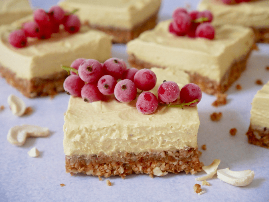 Gezonde no-bake kokos-cashew cheesecake