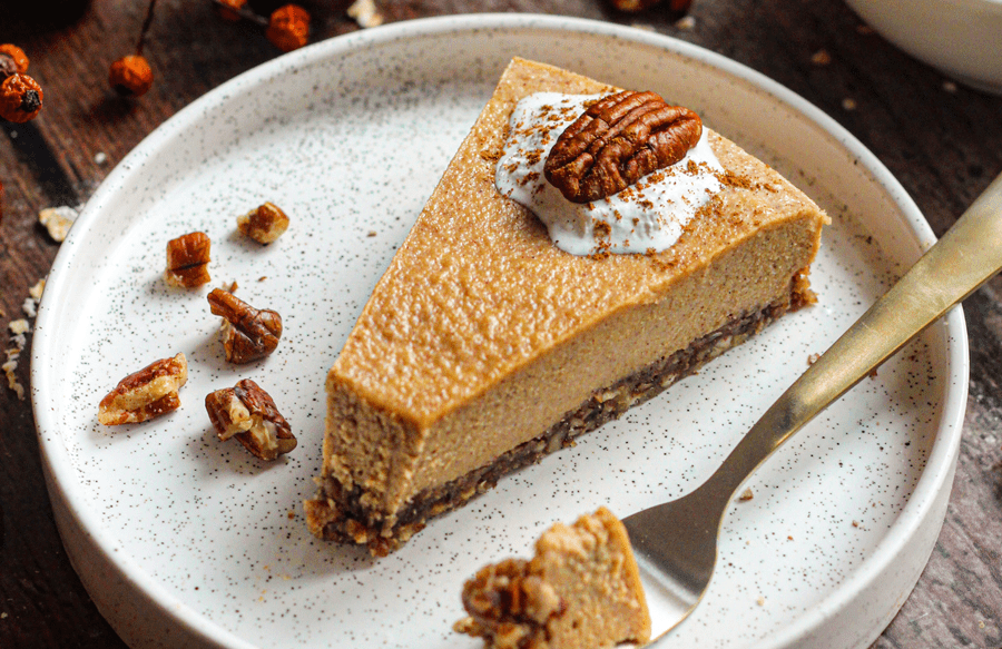 No-bake pecan pumpkin pie