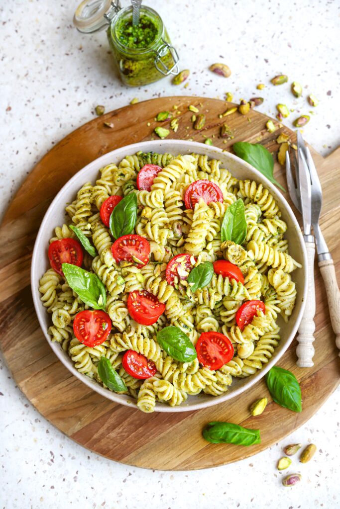 Pasta met pistache pesto