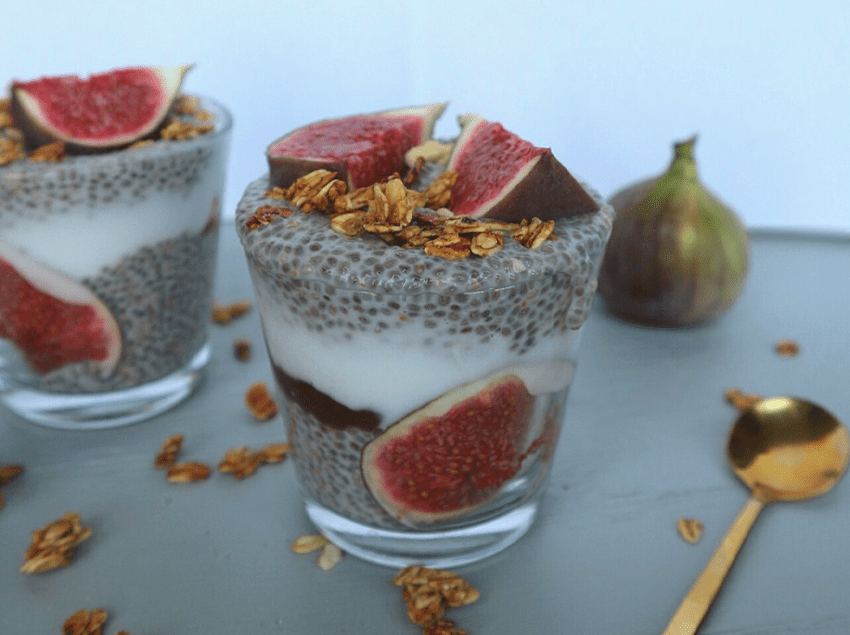 Chiapudding met vijgen