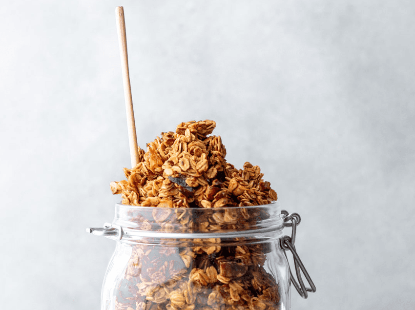 Gezonde granola met abrikoos