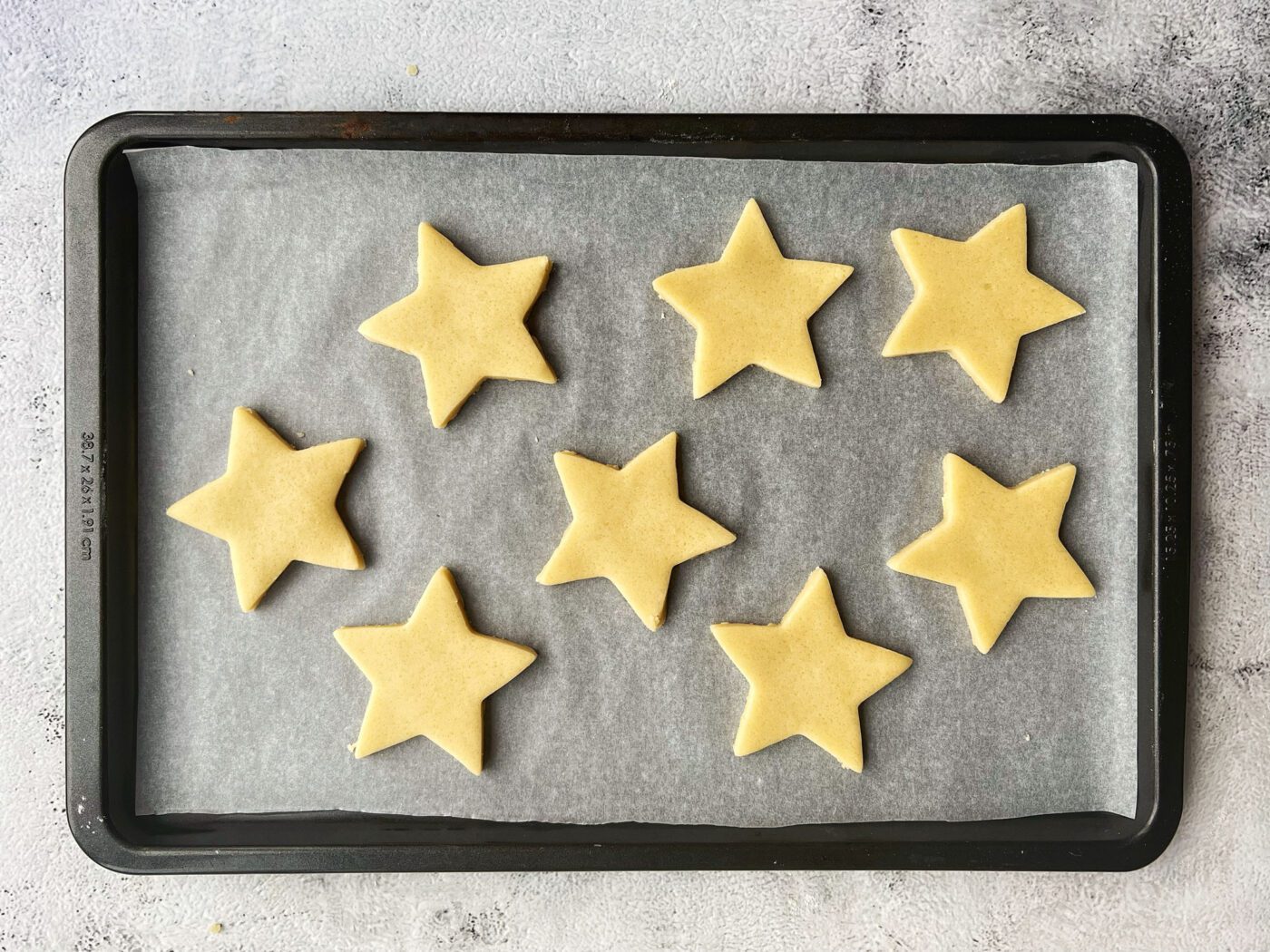 Koekjes op een bakplaat