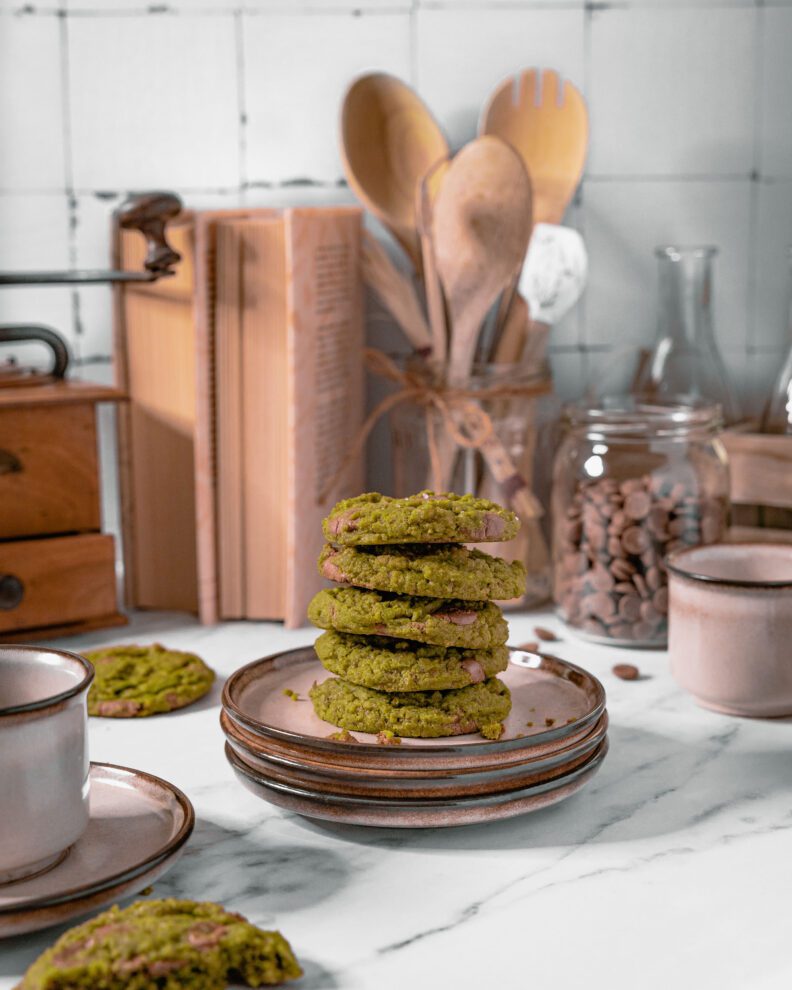 Matcha chocolate chip cookies