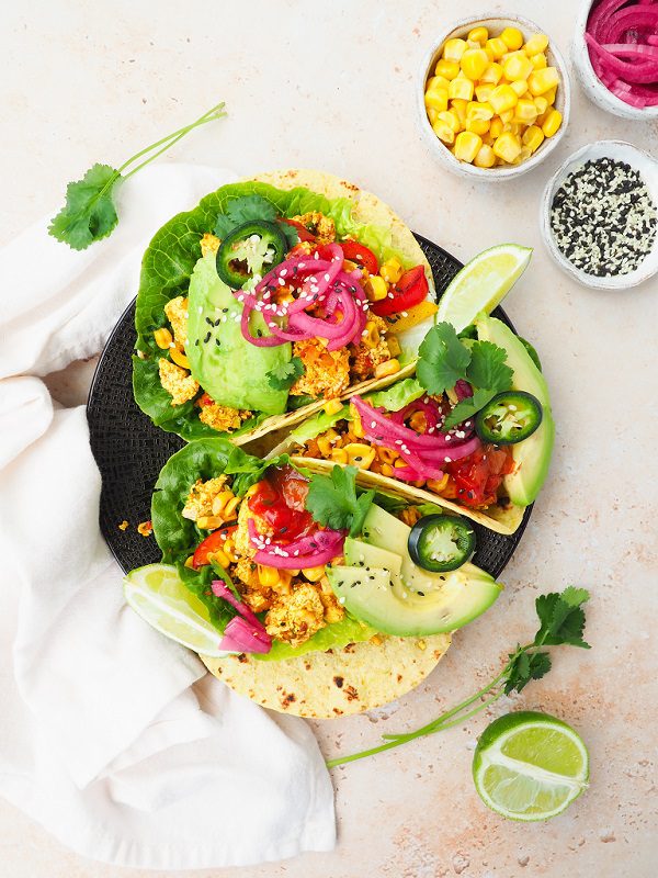 Mexicaanse tofu scramble 