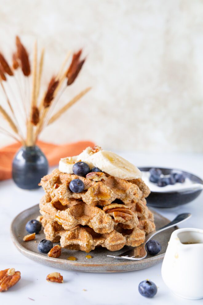 Glutenvrije bananenbrood wafels