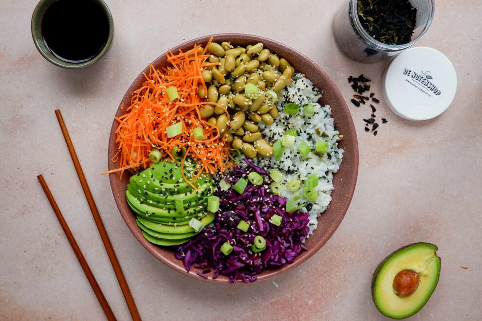 vegan sushi bowl recept