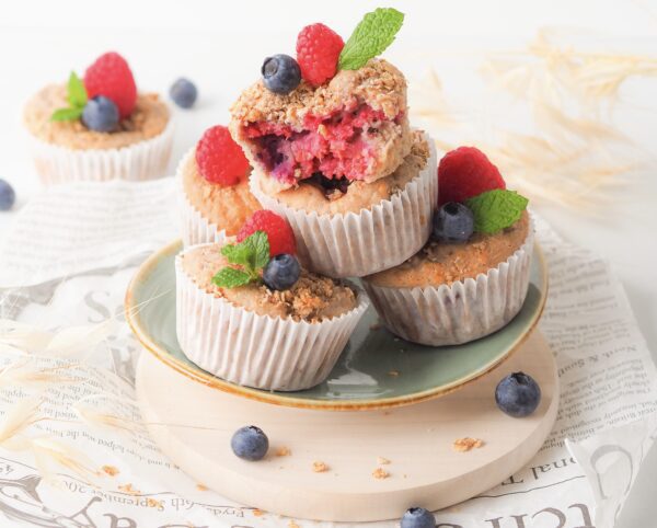 Frambozen muffins