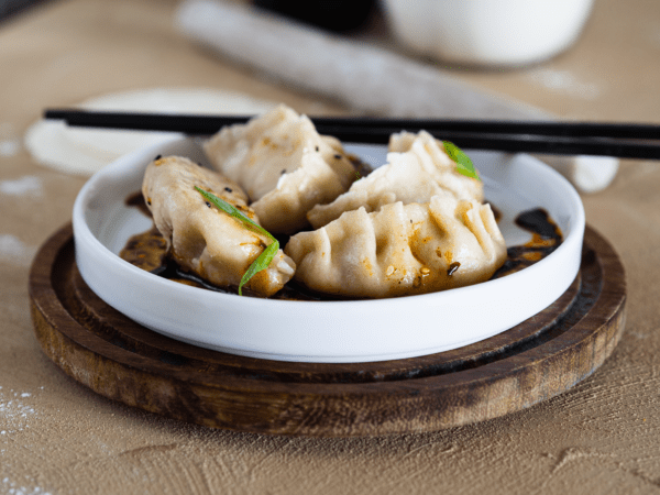 Dumpling vellen met Chinese vulling