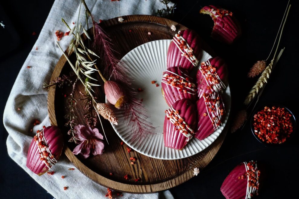 Frambozen madeleines