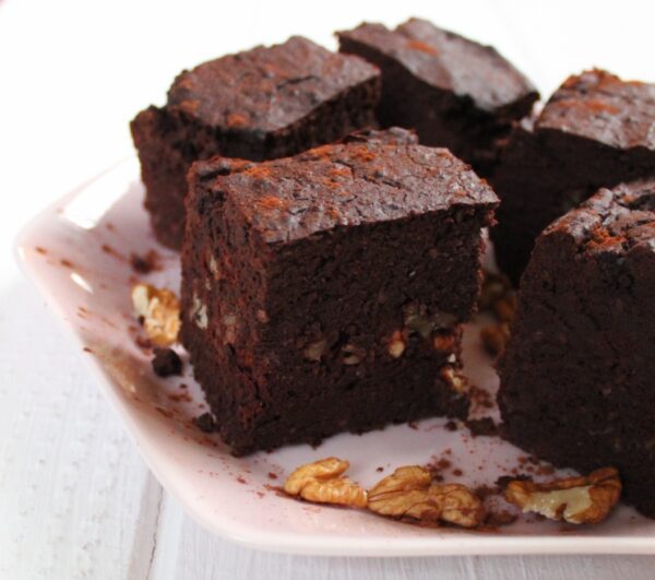 Zwart bonen brownie