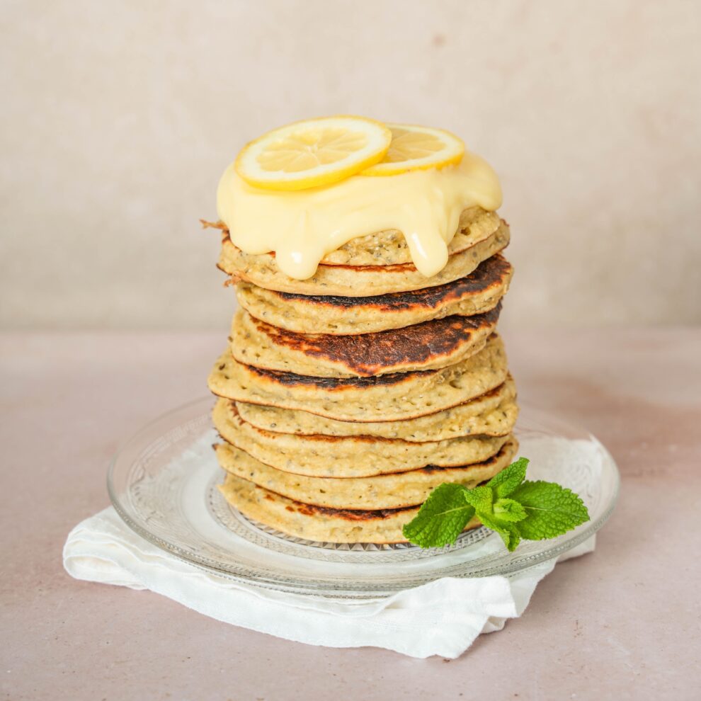 Mascarpone lemoncurd pancakes