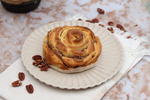 Pluk roos pecannoten brood