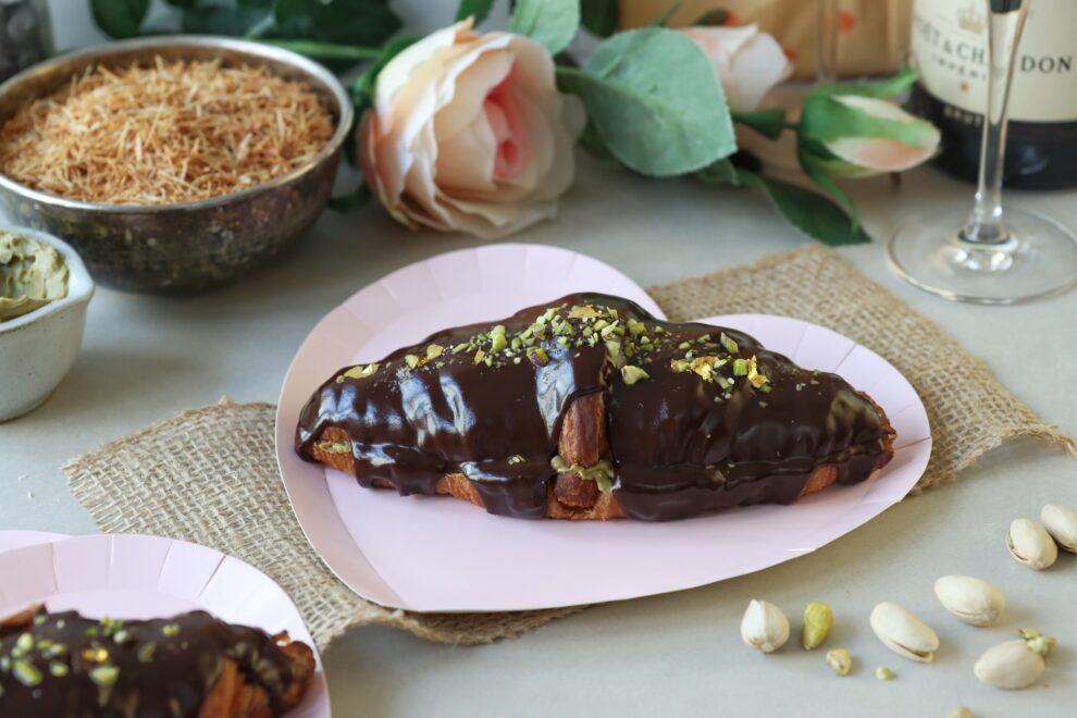 Dubai chocolade croissants Dubai chocolade croissants
