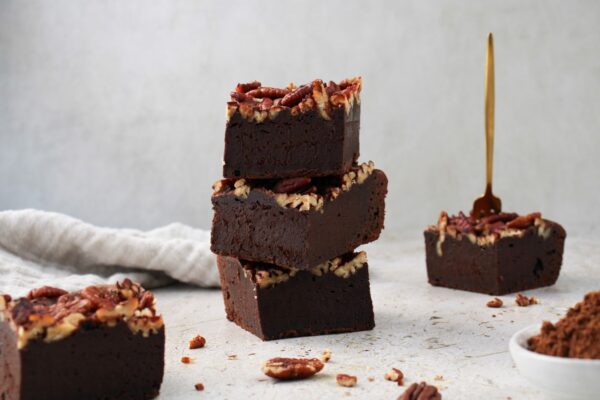 Fudge brownie met pecannoten