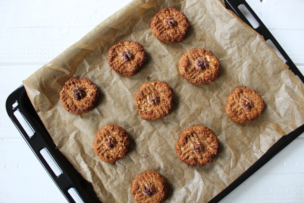 Havermoutkoeken met walnoot Havermoutkoeken met walnoot