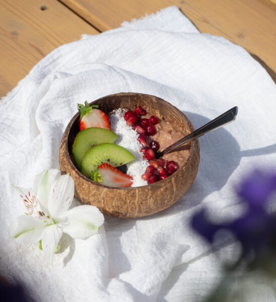 Chocolade-banaan overnight oats