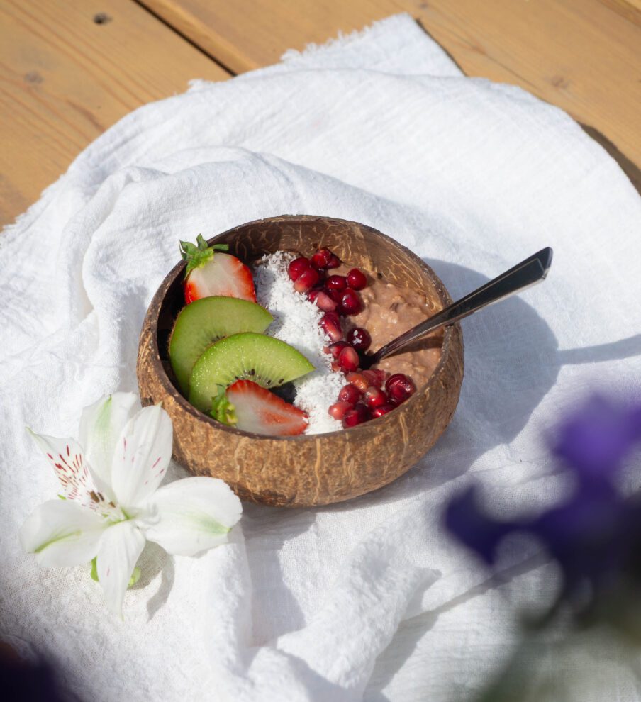Chocolade-banaan overnight oats