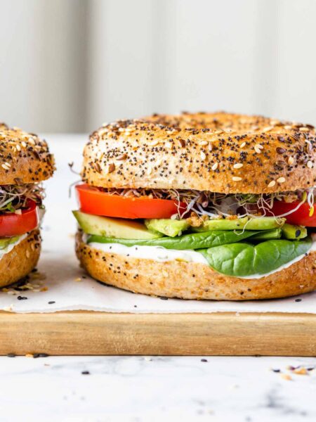 Avocado Bagel Sandwich