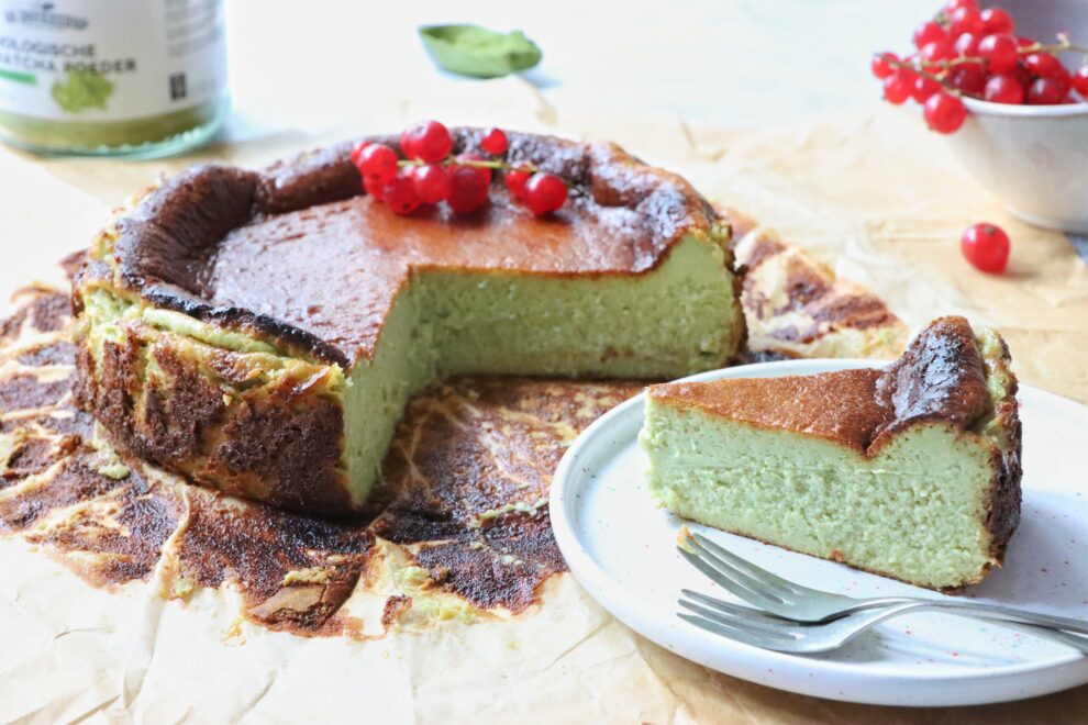 Matcha Basque Cheesecake