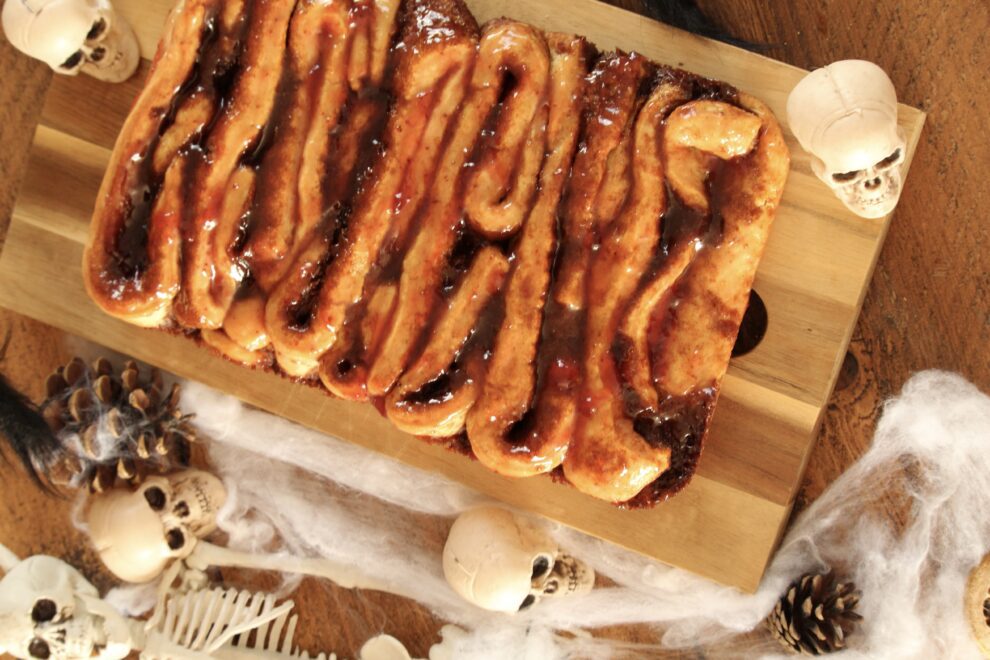 Halloween kaneelbroodjes Halloween kaneelbroodjes