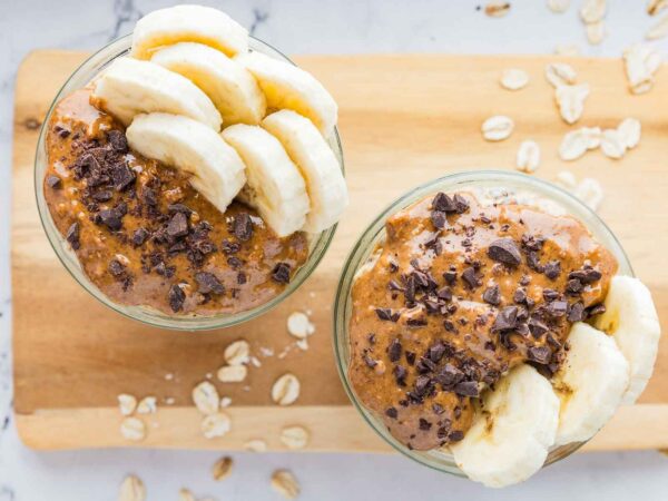 Almond butter overnight oats