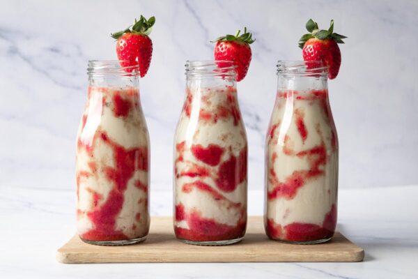 Aardbeien Oat Milk 'Latte'