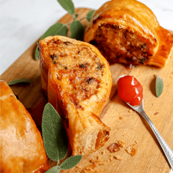 Kerstgerecht: saucijzenbroodjes