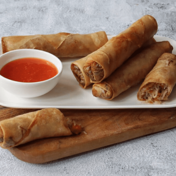 Zelfgemaakte loempia's