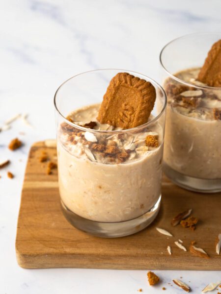 Biscoff overnight oats