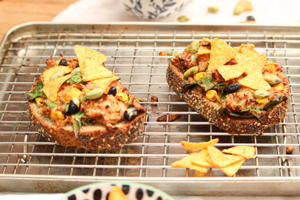 Mexican tuna melt toast Mexican tuna melt toast