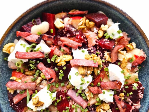 Lichte salade couscous met biet