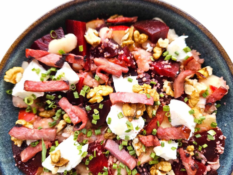 Lichte salade couscous met biet