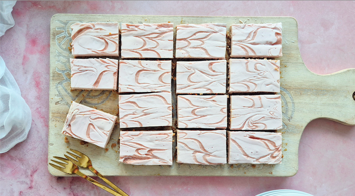 Lotus-aardbeien kwarkbites Lotus-aardbeien kwarkbites