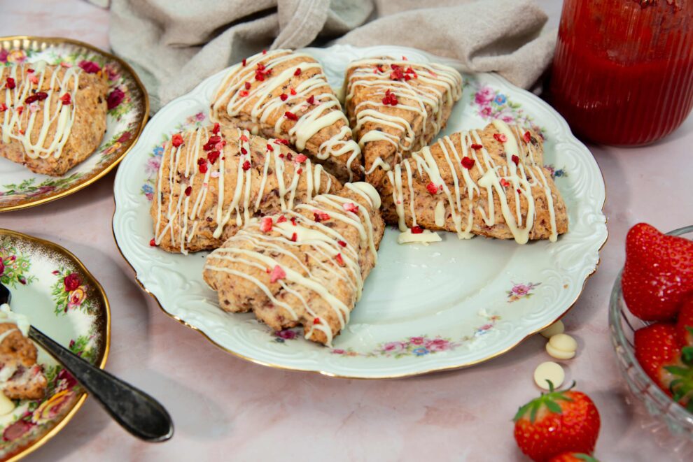 Aardbeienscones