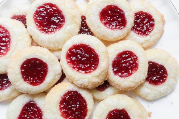 Frambozen Thumbprint Koekjes